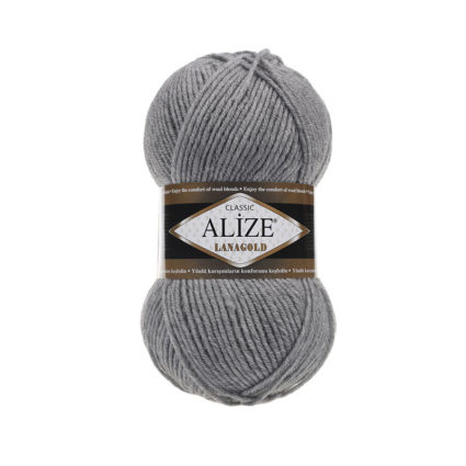 Νήμα ALIZE Cotton Gold, βελόνες Νο3-5, Γκρί Νο21